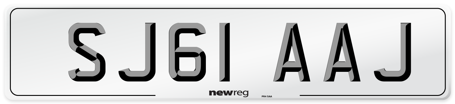 SJ61 AAJ Number Plate from New Reg